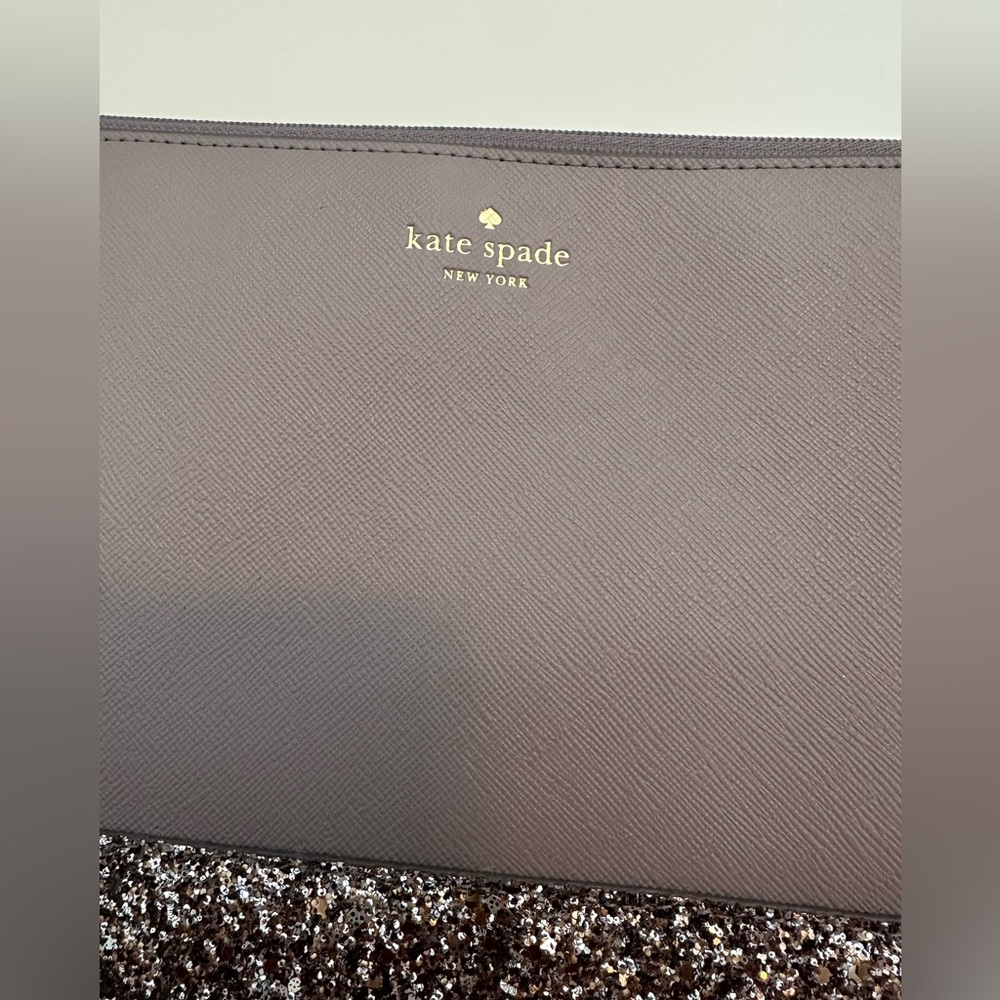 Kate Spade Taupe and Glitter Clutch Greta Court Cityscape - Picture 4 of 10